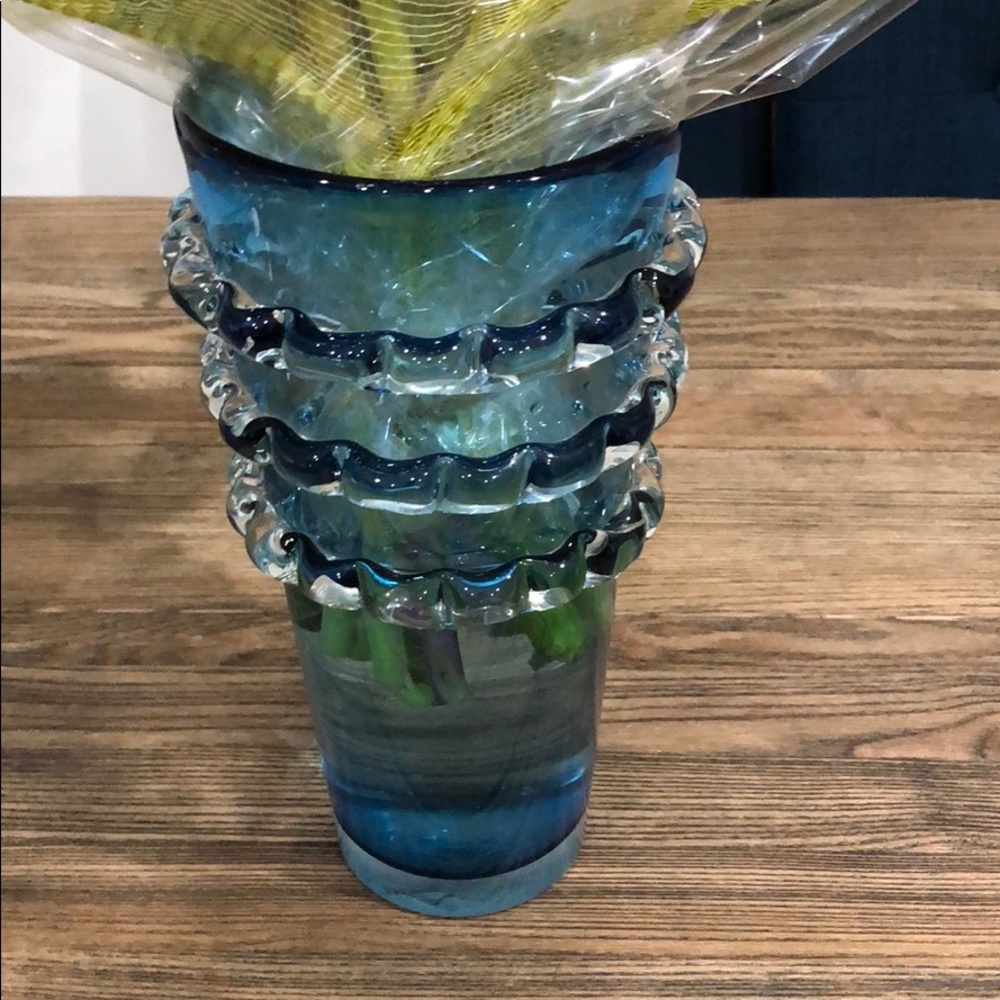 Blue Glass Vase